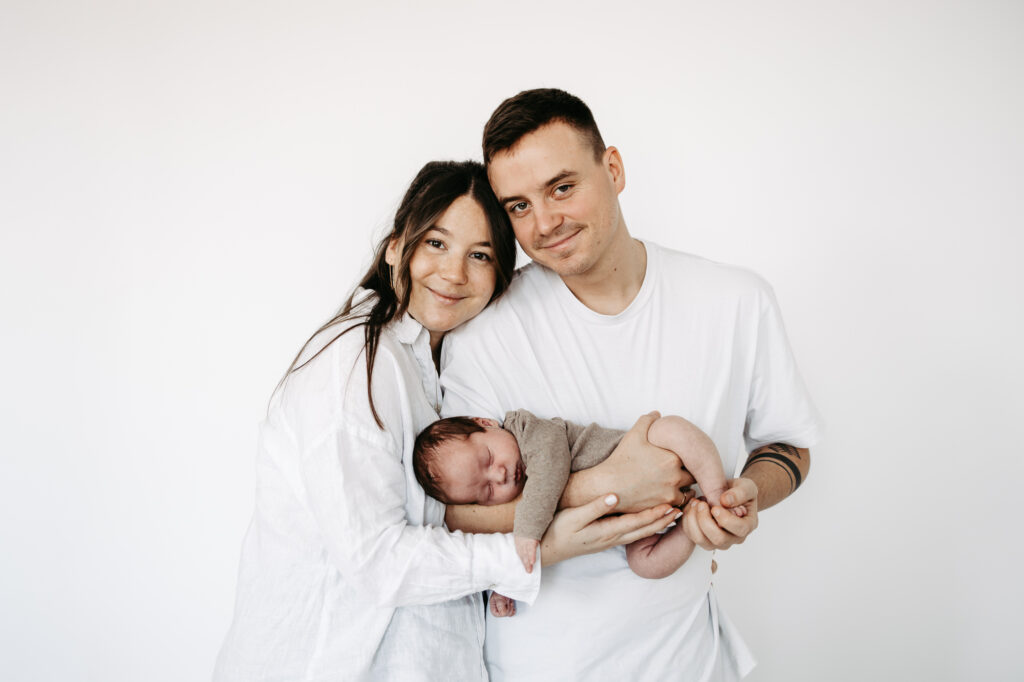 Dieselbe Familienszene, Schwarz-Weiß