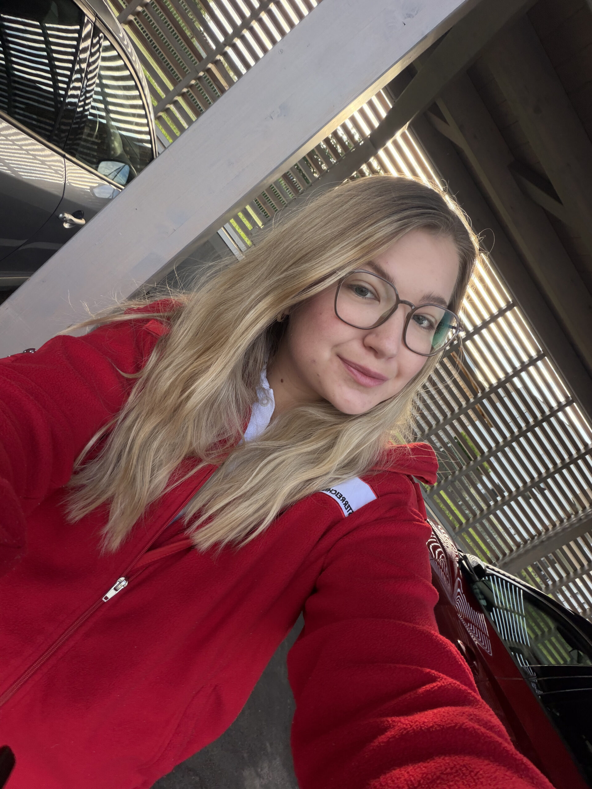 Sandra Dobusch, privates Selfie im Alltag